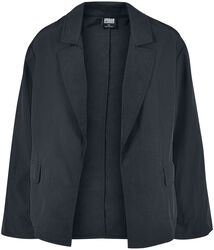 Dámsky oversized blazer z nylonu s pokrčeným efektom, Urban Classics, Blejzer