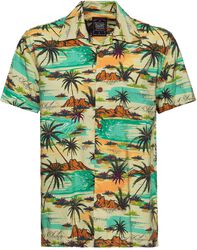 AOP košeľa Tropical Sea, King Kerosin, Košeľa s krátkym rukávom