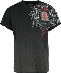 T-Shirt with Celtic Prints, Black Premium by EMP, Tričko