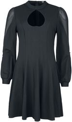Šaty s výstrihom v tvare srdca, Black Premium by EMP, Krátke šaty