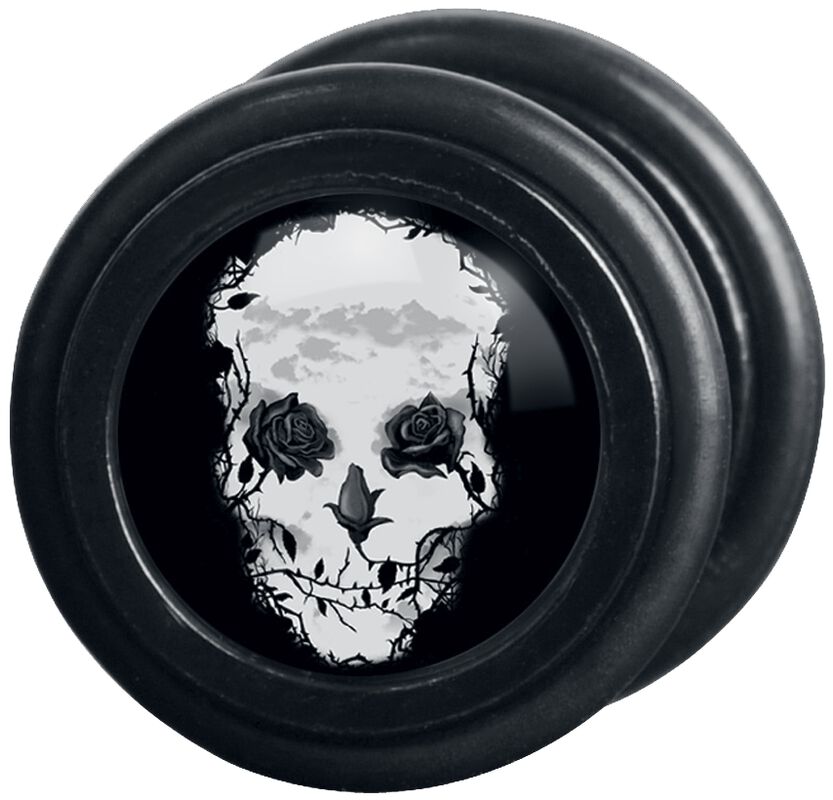Black Roses Skull