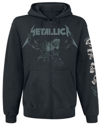 S&M2 - Skull, Metallica, Mikina s kapucňou na zips