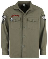 Motörhead Military Shirt - Shacket, Motörhead, Dlhý rukáv