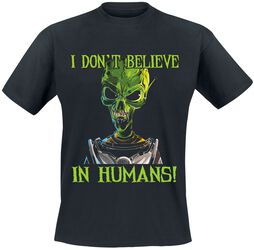 Alien - I don’t believe in humans!, Slogans, Tričko