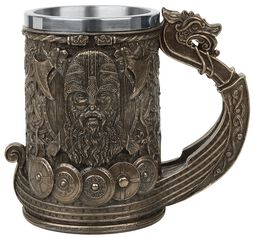 Bronze Drakkar Viking, Nemesis Now, Pivový džbánik