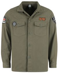 ACDC Military Shirt - Shacket, AC/DC, Dlhý rukáv