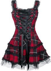 Harley Tartan Dress, Hell Bunny, Krátke šaty