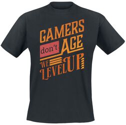 Gamers Don't Age - We Level Up, Zábavné tričko, Tričko