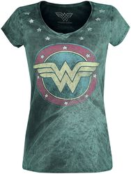 Vintage Logo, Wonder Woman, Tričko