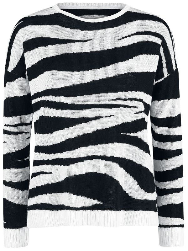 Žakárový sveter Zoe Zebra