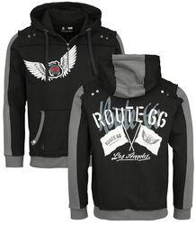 Rock Rebel X Route 66 - Hoody Jacket, Rock Rebel by EMP, Mikina s kapucňou na zips