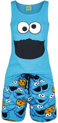 Cookie Monster - Face, Sesame Street, Pyžamo