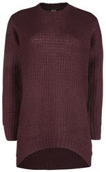 Tmavočervený pletený sveter, RED by EMP, Pletený sveter