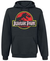 Distressed Logo, Jurassic Park, Mikina s kapucňou