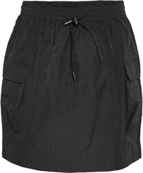 Kapsáčová sukňa NMMolly WVN s vysokým pásom a šnúrkou, Noisy May, Krátka sukňa