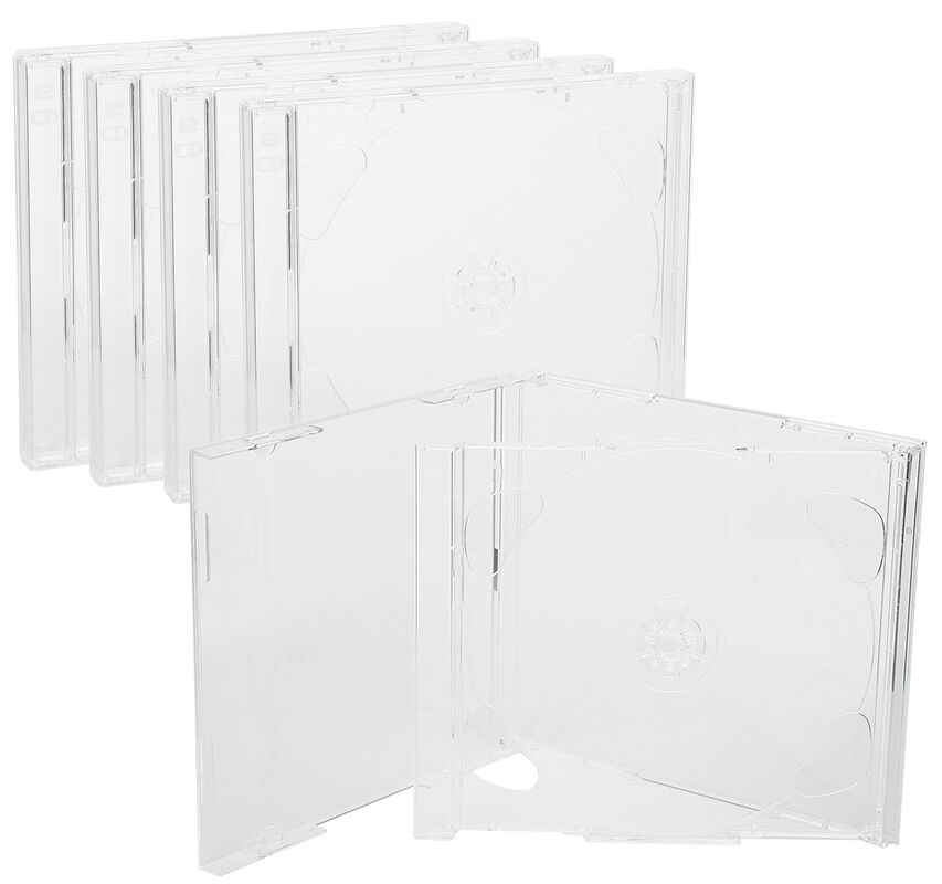 Jewel Case 2 CD obal - transparentný tray (5 kusov)