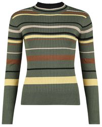 Pruhovaný sveter v štýle 70.-tych rokov, Voodoo Vixen, Pletený sveter
