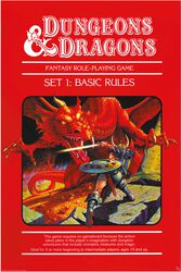 Basic rules, Dungeons and Dragons, Plagát