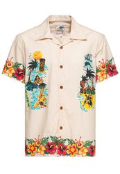 Honolulu Tropical Hawaiian Style Shirt, King Kerosin, Košeľa s krátkym rukávom