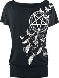Tričko s pentagramom a lapačom snov