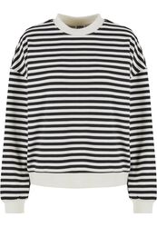 Ladies Oversized Striped Crewneck, Urban Classics, Bavlnené tričko