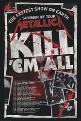 Kill´Em All 83 Tour, Metallica, Plagát