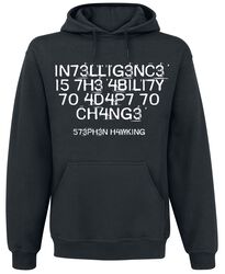 Intelligence Is The Ability To Adapt To Change, Slogans, Mikina s kapucňou