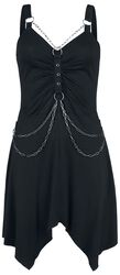 Short Dress With Chains, Gothicana by EMP, Krátke šaty