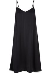 Ladies Viscose Satin Slip Dress, Urban Classics, Stredne dlhé šaty