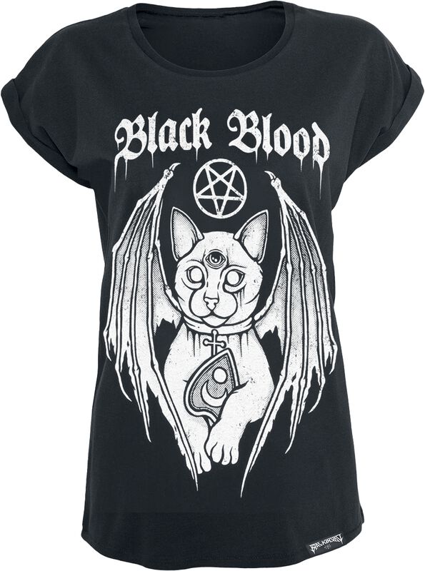 Tričko s démonickou mačkou
