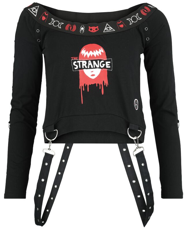 Tričko s dlhými rukávmi Gothicana x Emily the Strange