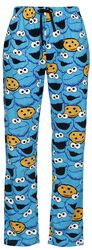 Cookie Monster - Face, Sesame Street, Pyžamové nohavice