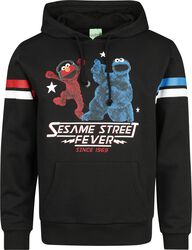 Sesame Street Fever - Elmo and Cookie monster, Sesame Street, Mikina s kapucňou