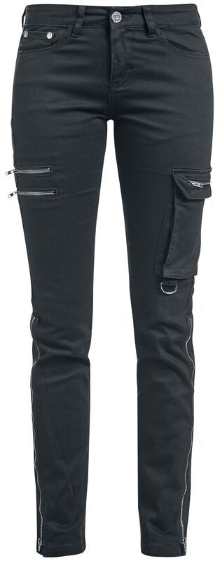 Čierne džínsy Skarlett s variabilným lemom
