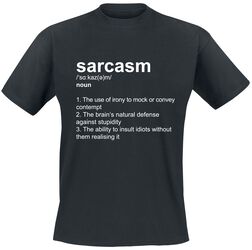 Definition Sarcasm, Slogans, Tričko
