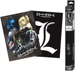 L and Group - sada 2 ks plagátov s Chibi dizajnom, Death Note, Plagát
