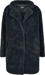 Dámsky oversized kabát s kožušinou, Urban Classics, Krátky kabát