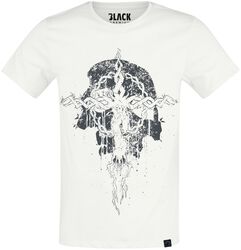 Tričko s lebkou a krížom, Black Premium by EMP, Tričko
