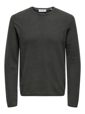 ONLY & SONS Onseric Reg 12 Struc Crew Knit Noos, Demitbeker., XS ONLY & SONS Onseric Reg 12 Struc Crew Knit Noos, Demitbeker., XS