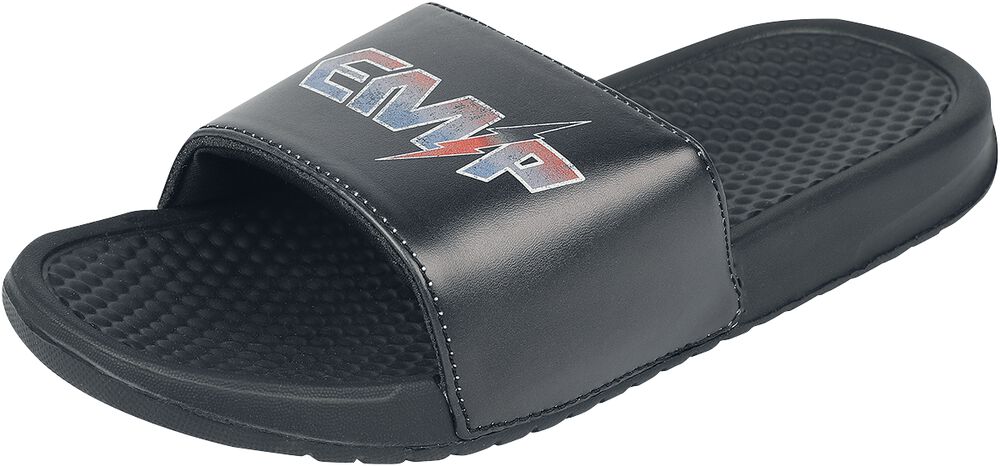 EMP sandále s nápisom
