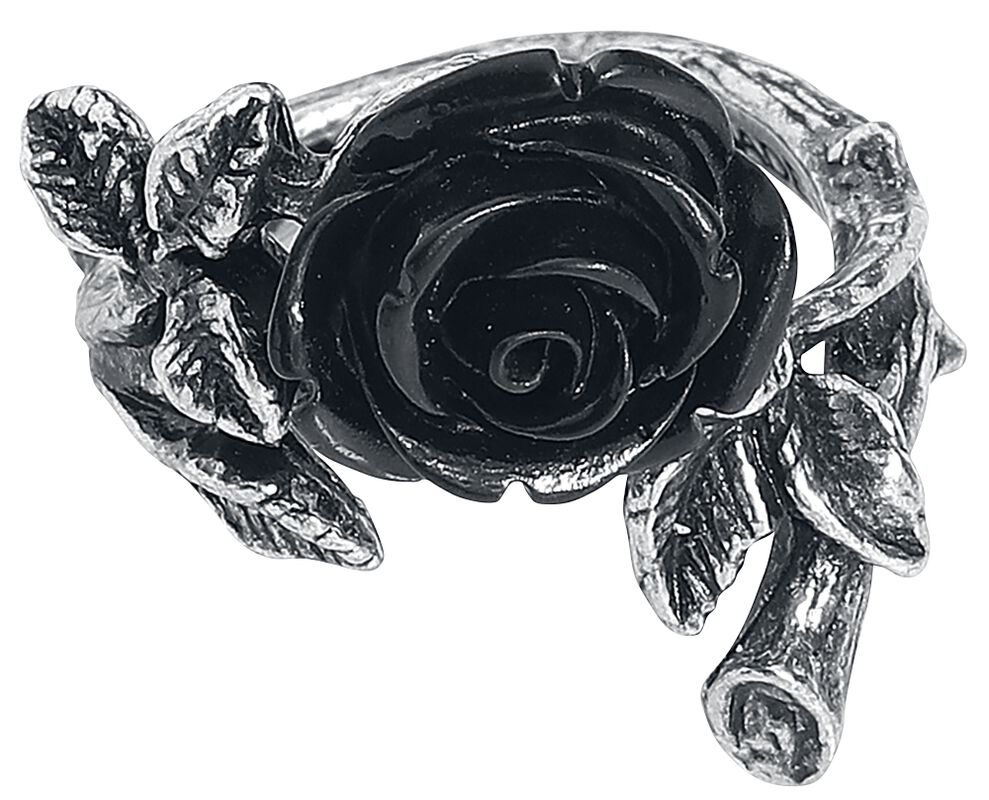 Prsteň Wild Black Rose