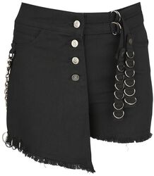 Čierne šortky s detailmi, Gothicana by EMP, Kraťasy