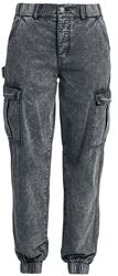 Kapsáčové nohavice s opraným efektom, Forplay, Cargo nohavice