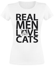 Real men love cats, Tierisch, Tričko