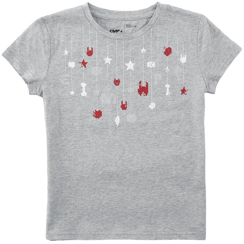 Detské tričko s rock hand a hviezdičkami