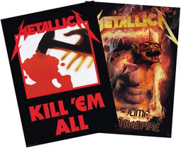 Set 2 Chibi Posters - Kill'Em All/Fire Guy, Metallica, Plagát