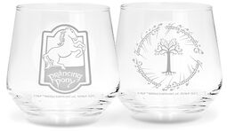 Prancing Pony and Gondor Tree, Pán prsteňov, Sada sklenených pohárov