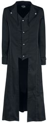 Klasický čierny kabát, H&R London, Armádny kabát