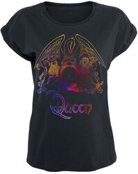 Neon Pattern Crest, Queen, Tričko