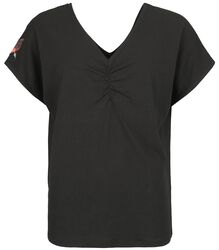 Tričko s Véčkovým výstrihom, Black Premium by EMP, Tričko